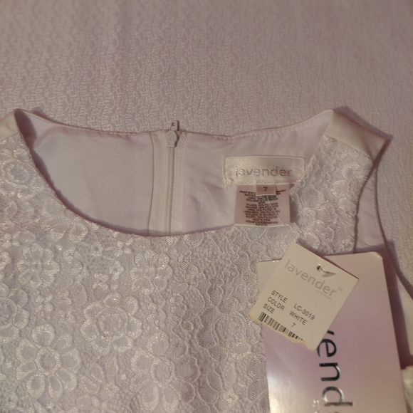 Us Angels White Lace Formal Kids Dress - Picture 6 of 6